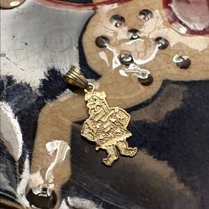 10k gold Fred Flintstone Pendant